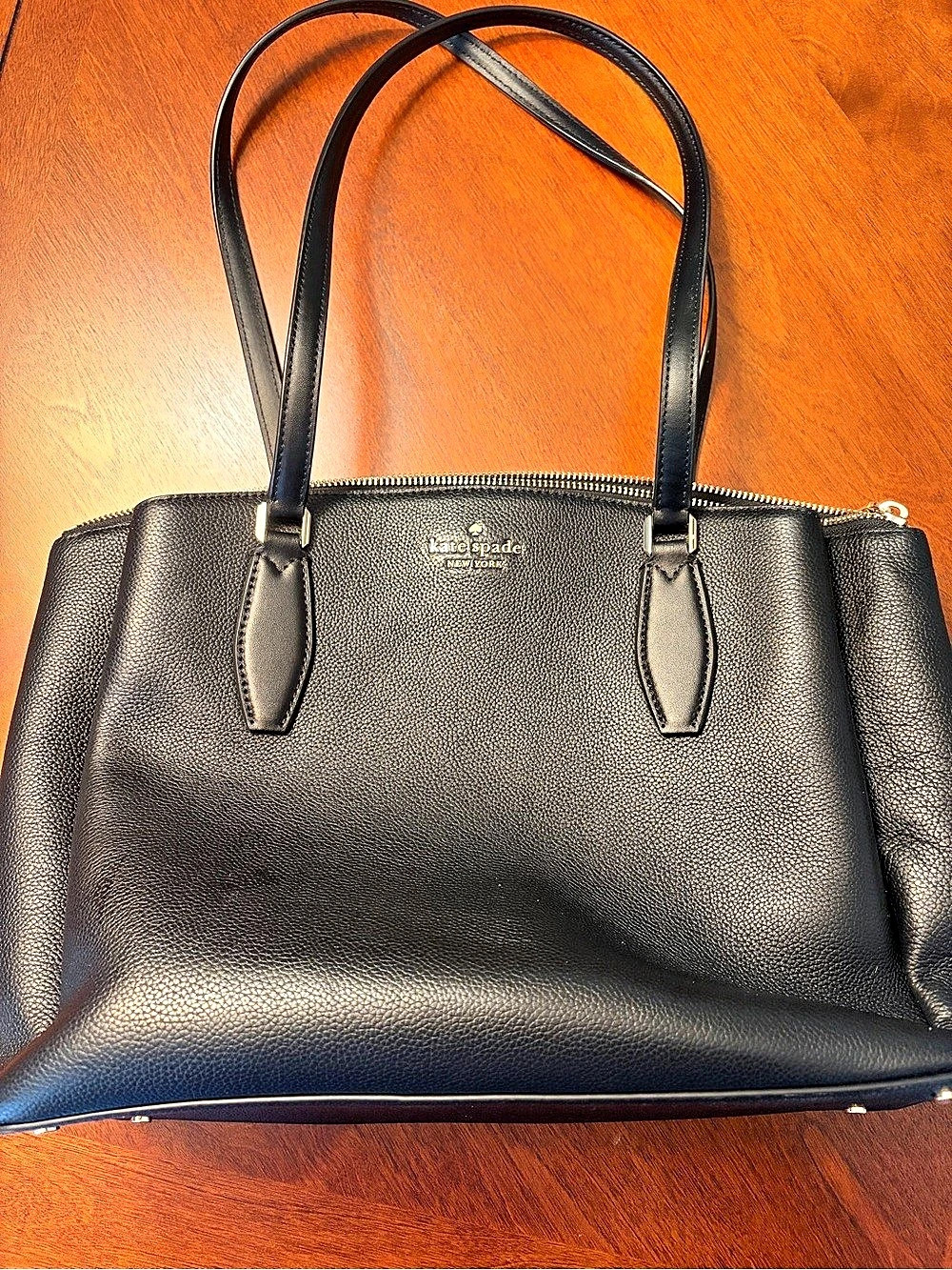 kate spade new york Jackson Medium Triple Compartment Shoulder Bag Black